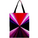 Red And Purple Triangles Abstract Pattern Background Zipper Classic Tote Bag View1