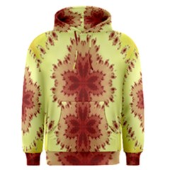 Yellow Digital Kaleidoskope Computer Graphic Men s Pullover Hoodie by Nexatart