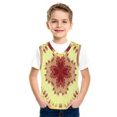 Yellow Digital Kaleidoskope Computer Graphic Kids  Sportswear