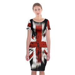 British Flag Classic Short Sleeve Midi Dress by Nexatart