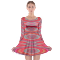 Hard Boiled Candy Abstract Long Sleeve Skater Dress by Nexatart