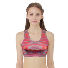 Hard Boiled Candy Abstract Sports Bra With Border by Nexatart