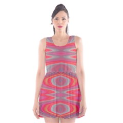 Hard Boiled Candy Abstract Scoop Neck Skater Dress by Nexatart