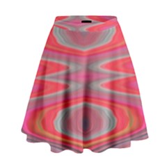 Hard Boiled Candy Abstract High Waist Skirt by Nexatart