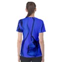 Blue Velvet Ribbon Background Women s Sport Mesh Tee View2