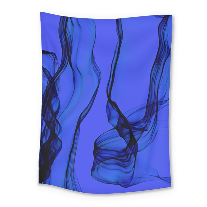 Blue Velvet Ribbon Background Medium Tapestry