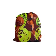 Neutral Abstract Picture Sweet Shit Confectioner Drawstring Pouches (medium)  by Nexatart