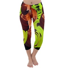 Neutral Abstract Picture Sweet Shit Confectioner Capri Winter Leggings  by Nexatart