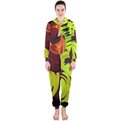 Neutral Abstract Picture Sweet Shit Confectioner Hooded Jumpsuit (ladies)  by Nexatart