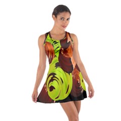 Neutral Abstract Picture Sweet Shit Confectioner Cotton Racerback Dress by Nexatart