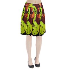 Neutral Abstract Picture Sweet Shit Confectioner Pleated Skirt by Nexatart