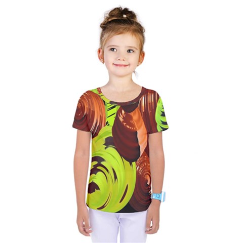 Neutral Abstract Picture Sweet Shit Confectioner Kids  One Piece Tee by Nexatart