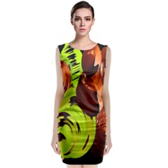 Neutral Abstract Picture Sweet Shit Confectioner Sleeveless Velvet Midi Dress by Nexatart