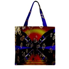 Diamond Manufacture Zipper Grocery Tote Bag by Nexatart