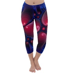 Color Fractal Pattern Capri Winter Leggings  by Nexatart