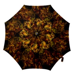 Autumn Colors In An Abstract Seamless Background Hook Handle Umbrellas (medium) by Nexatart