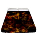 Autumn Colors In An Abstract Seamless Background Fitted Sheet (California King Size) View1