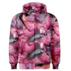 Raspberry Delight Men s Zipper Hoodie by Nexatart