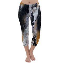 Abstract Graffiti Background Capri Winter Leggings  by Nexatart