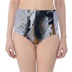 Abstract Graffiti Background High-waist Bikini Bottoms