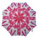 British Flag Abstract British Union Jack Flag In Abstract Design With Flowers Hook Handle Umbrellas (Large) View1