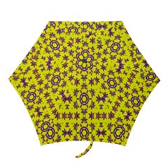 Yellow Seamless Wallpaper Digital Computer Graphic Mini Folding Umbrellas by Nexatart