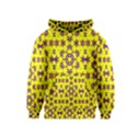 Yellow Seamless Wallpaper Digital Computer Graphic Kids  Pullover Hoodie View1