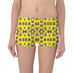 Yellow Seamless Wallpaper Digital Computer Graphic Boyleg Bikini Bottoms by Nexatart