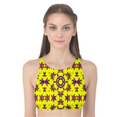 Yellow Seamless Wallpaper Digital Computer Graphic Tank Bikini Top by Nexatart