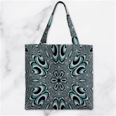 Kaleidoskope Digital Computer Graphic Zipper Grocery Tote Bag by Nexatart