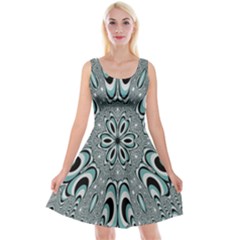 Kaleidoskope Digital Computer Graphic Reversible Velvet Sleeveless Dress by Nexatart