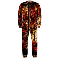 Forest Trees Abstract Onepiece Jumpsuit (men)  by Nexatart