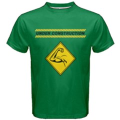 Green Under Construction Muscle Power Fitness Gym Men s Cotton Tee by ThinkOutisdeTheBox