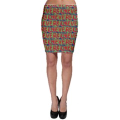 Typographic Graffiti Pattern Bodycon Skirt by dflcprintsclothing