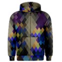 Background Of Blue Gold Brown Tan Purple Diamonds Men s Zipper Hoodie View1