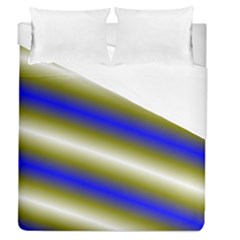 Color Diagonal Gradient Stripes Duvet Cover (queen Size) by Nexatart