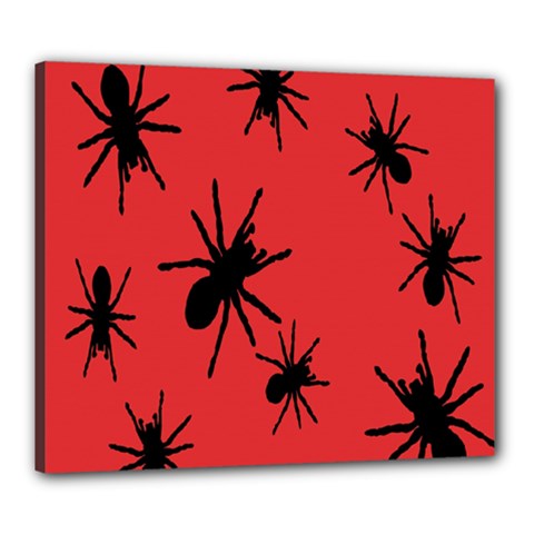 Illustration With Spiders Canvas 24  X 20  by Nexatart