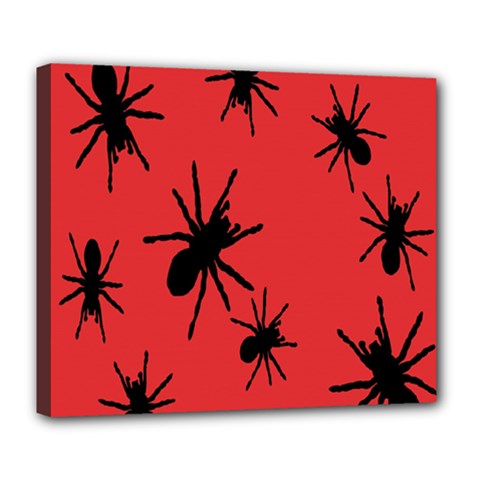 Illustration With Spiders Deluxe Canvas 24  X 20   by Nexatart