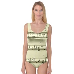 Music Notes On A Color Background Princess Tank Leotard  by Nexatart