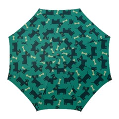 Happy Dogs Animals Pattern Golf Umbrellas by Nexatart