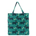 Happy Dogs Animals Pattern Grocery Tote Bag View1