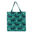 Happy Dogs Animals Pattern Grocery Tote Bag View2