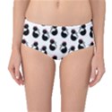 Cat Seamless Animals Pattern Mid-Waist Bikini Bottoms View1