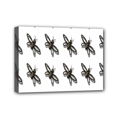 Insect Animals Pattern Mini Canvas 7  X 5  by Nexatart