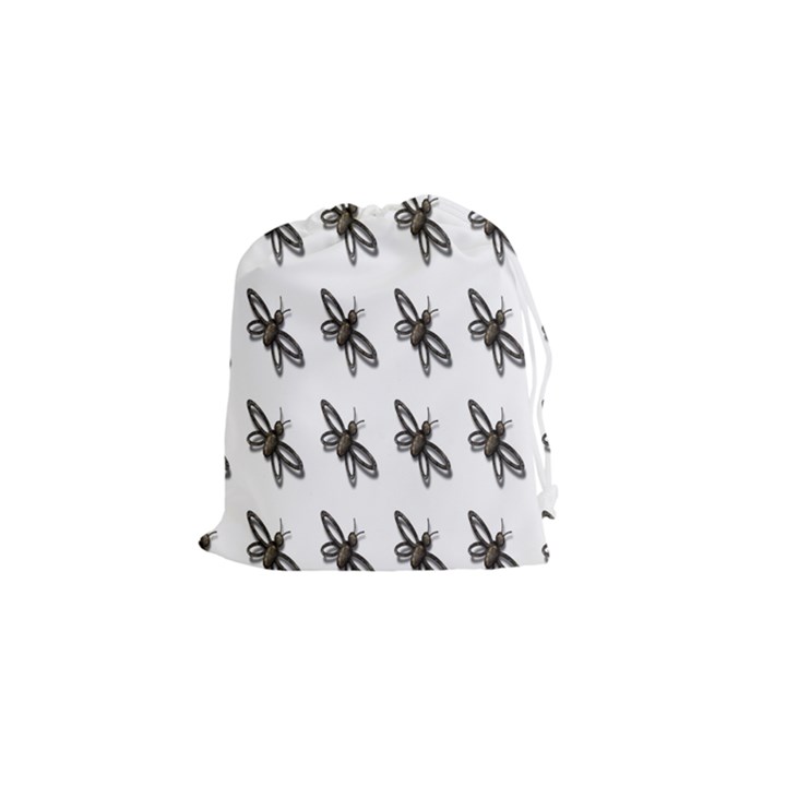 Insect Animals Pattern Drawstring Pouches (Small) 