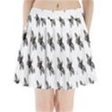 Insect Animals Pattern Pleated Mini Skirt View1