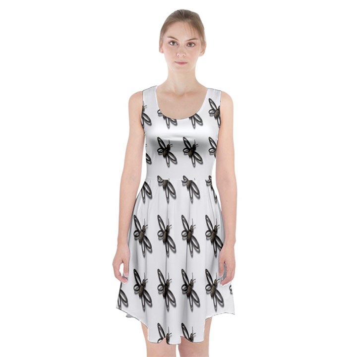 Insect Animals Pattern Racerback Midi Dress