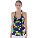 Bees Cartoon Bee Pattern Babydoll Tankini Top View1