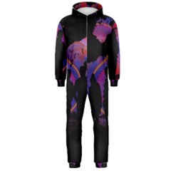 Abstract Surreal Sunset Hooded Jumpsuit (men)  by Nexatart