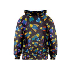 Bees Animal Insect Pattern Kids  Pullover Hoodie by Nexatart